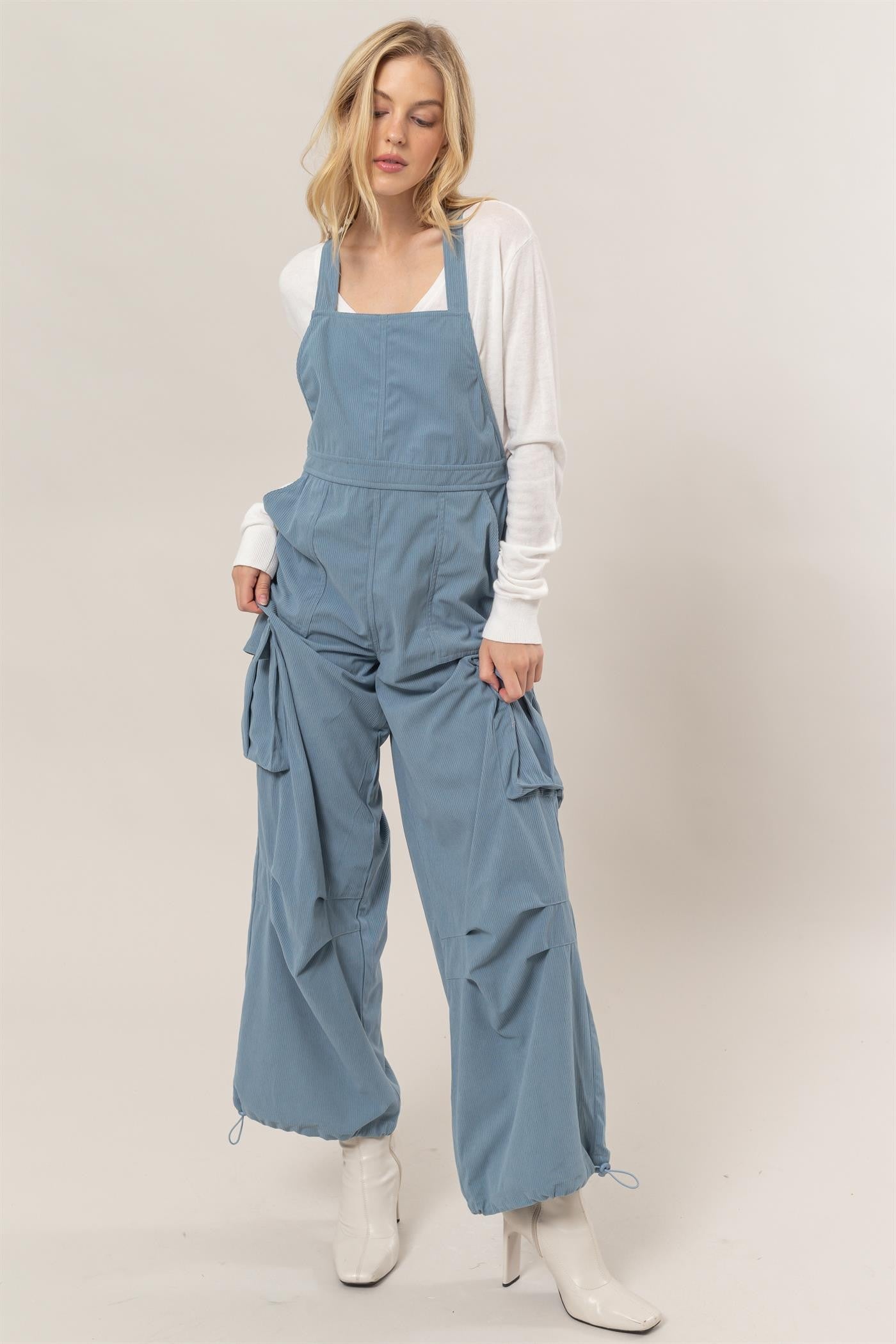 blue Corduroy overalls