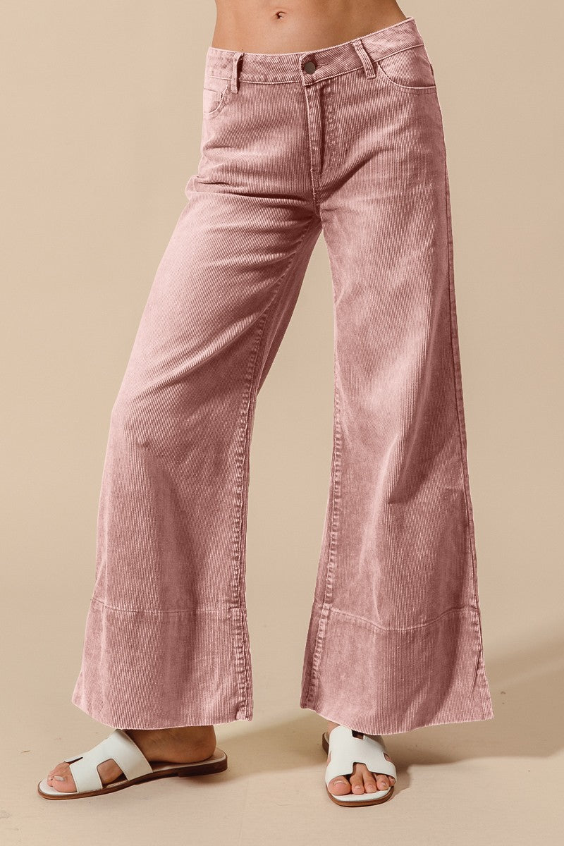 pink courderoy pants
