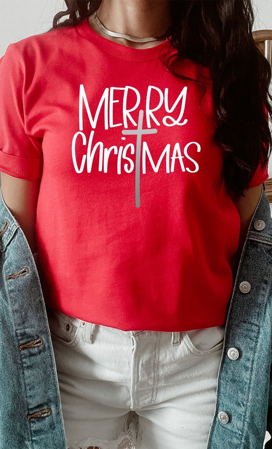 Red Merry Christmas T Shirt