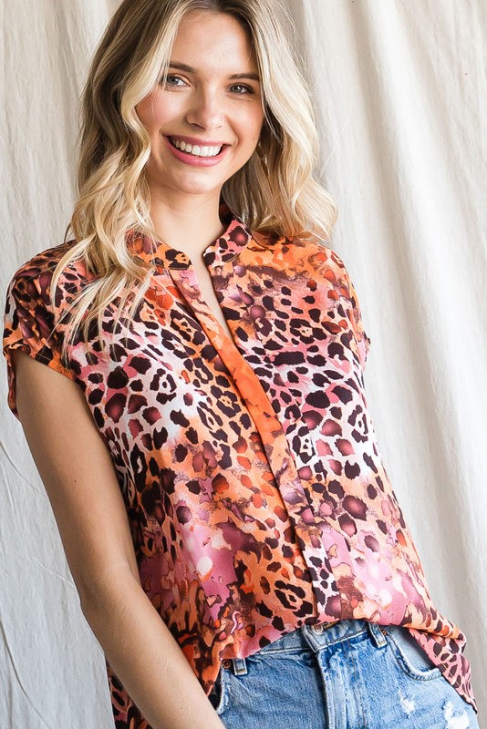 leopard pattern top