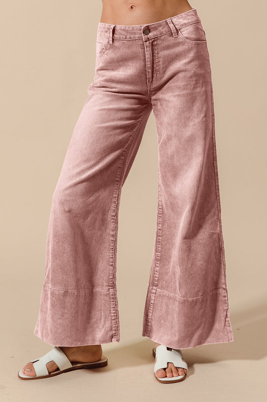 pink courderoy pants
